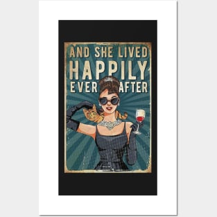 And She Lived Happily Ever After Cats Posters and Art